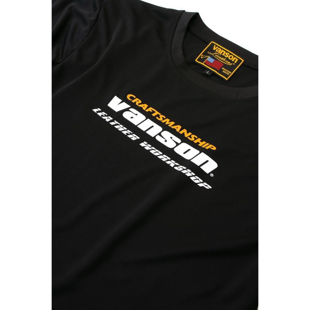 Vanson Streetwear Mesh T-Shirt, Black