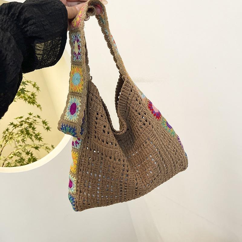 

Sunflower Bag Large-capacity Single-shoulder Bag Fresh and Elegant Seaside Vacation Crossbody Bag for Women хакі