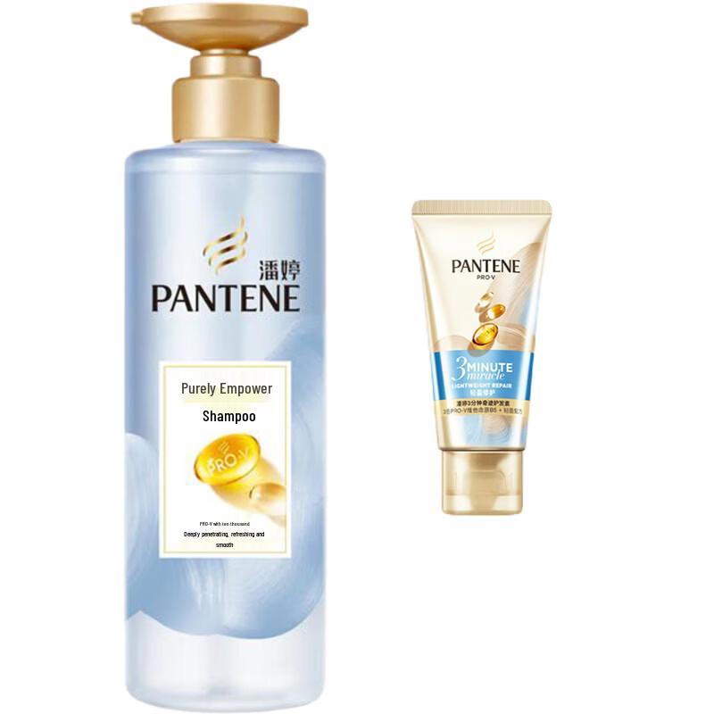 Pantene PRO-V Purifying Scalp Shampoo & 3 Minute Miracle Conditioner Set