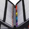 200 Holes Colored Lead Pencils Storage Bag 5 Layer Portable Large Capacity Case Holder Waterproof PU Leather Student Pen Case