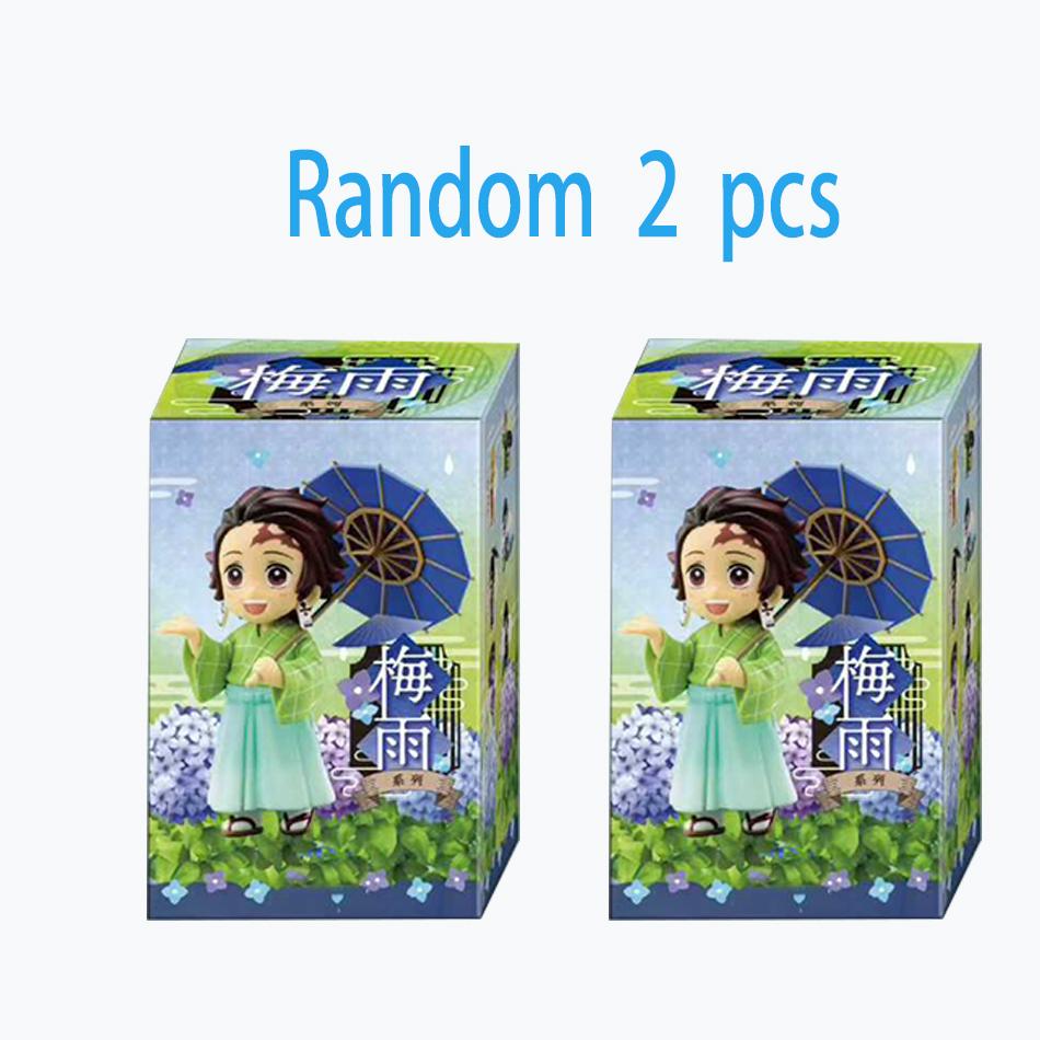 Plum Rain Series  Tanjiro Kamado Nezuko Anime Animation Figurine Creative Statue Model Ornament Surprise Present