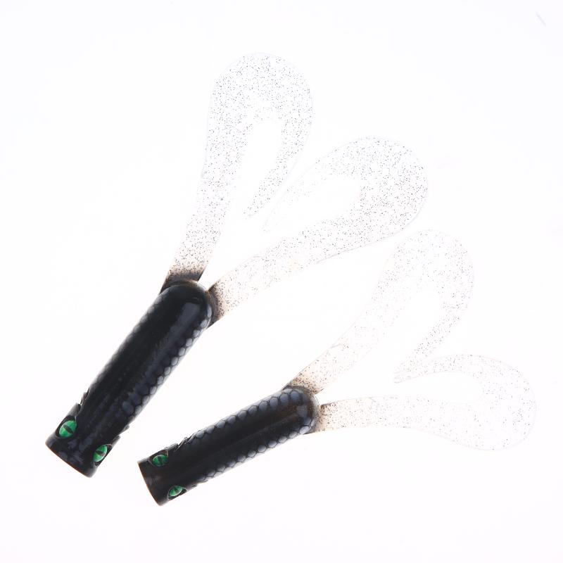 1Pc Twin Tail Trailer Soft Fishing Lures Silicone Spinning Souple 145Mm/21.7G 175Mm/36.7G For Pike Lw234