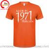 Born In 1971 Plus Size 5xl 6xl Tshirt Unisex Tshirt Homme Summer Made 1971 Aged To Perfection T Shirt Unisex Birthday Gifts Tee Shirt
