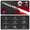 YDD Ghost Premium Force FX Black Series Lightsaber with LED Light and Metal Aluminum Handle, Suitable for Adults, Realistic Dueling (Red)