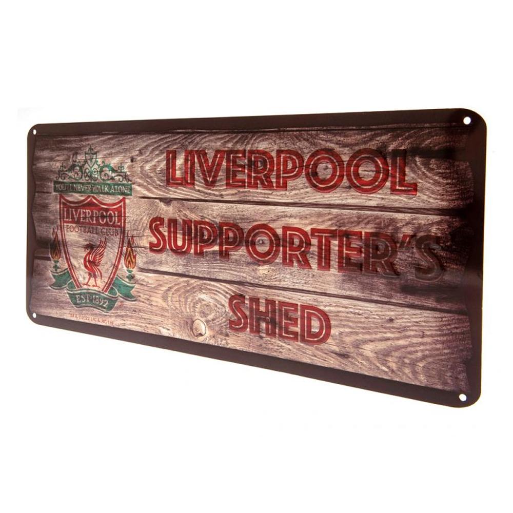 Liverpool FC SupporterÂ´s Shed Metal Plaque