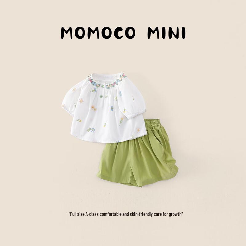 

MOMOCO Girl s Summer 3D Embroidered Set 73