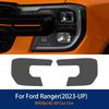Rökig Svart Strålkastare för Ford Ranger 2023-2025 T9 Wildtrak Raptor Bil Skyddsfilm Genomskinlig TPU Klistermärke Tillbehör 2 St