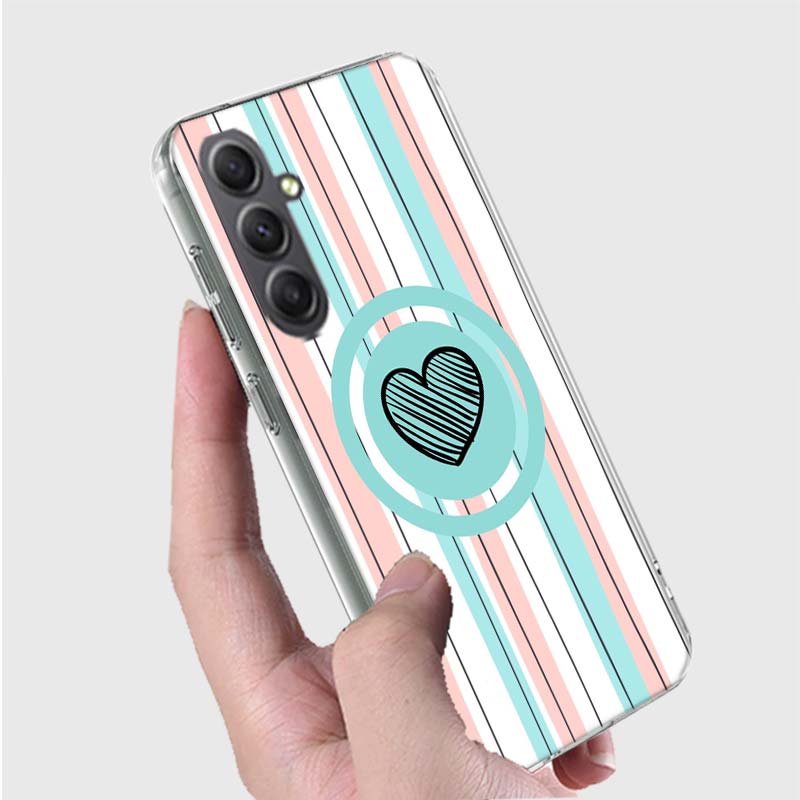 Rainbow Gradient Love Phone Case for Samsung A16 A26 A36 A56 A17 A37 A57 A07 A06 A02S A03 A04S A05S Galaxy Note 20 10 A50S A71 A