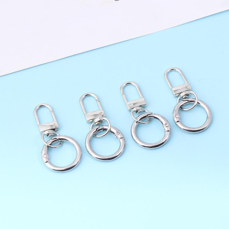 2/4/8Pcs 5*2.3cm Spring Snap Clasp Hooks Key Ring Pendant DIY Jewelry Making Findings Keychain Bag Buckle Supplies