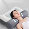 Orthopedic Pillow for Cervical Support & Sleep Aid, Reverse Traction Zoned Design with Soy Fiber Knitted Core (Home/Dorm Use)