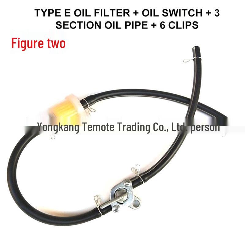 Univerzální 49CC ATV/Motocyklový olejový filtr s hadicí a svorkami