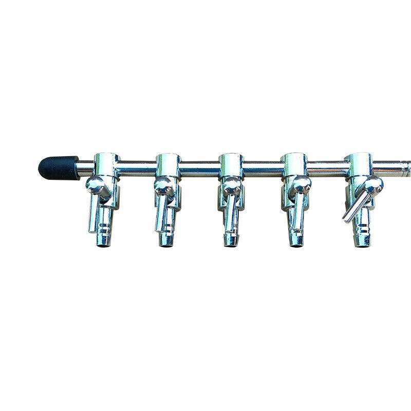 Manifold Air Line Tubing Metal Gang Valve Tool for Air Pump Air Regulation #LAC Manifold Air Line Tubing Metal Gang Valve Tool for Air Pump Air Regulation #LAC