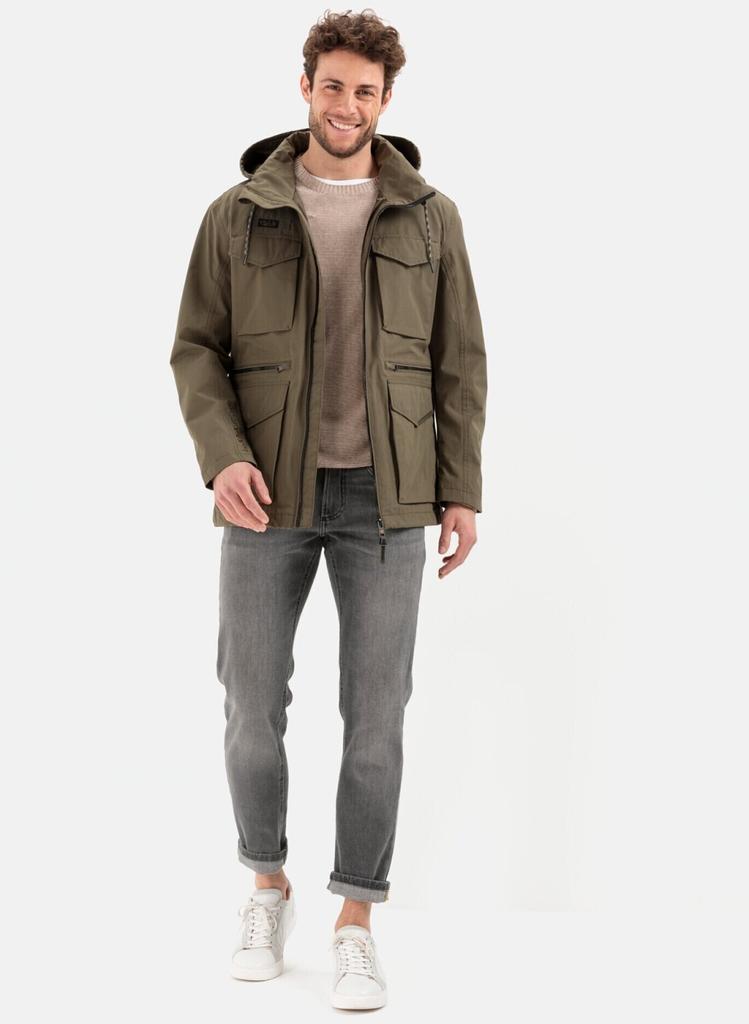Camel Active Winter Jacket teXXXactive® Fieldjacket with Reflector Prints (420514-1O21) Olive-brown