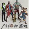 5 Stück Wächter der Galaxie Actionfiguren Set Groot Waschbär Rocket Sammlerstatuen Anime-Thema Schreibtischmodell Geschenk für Fans
