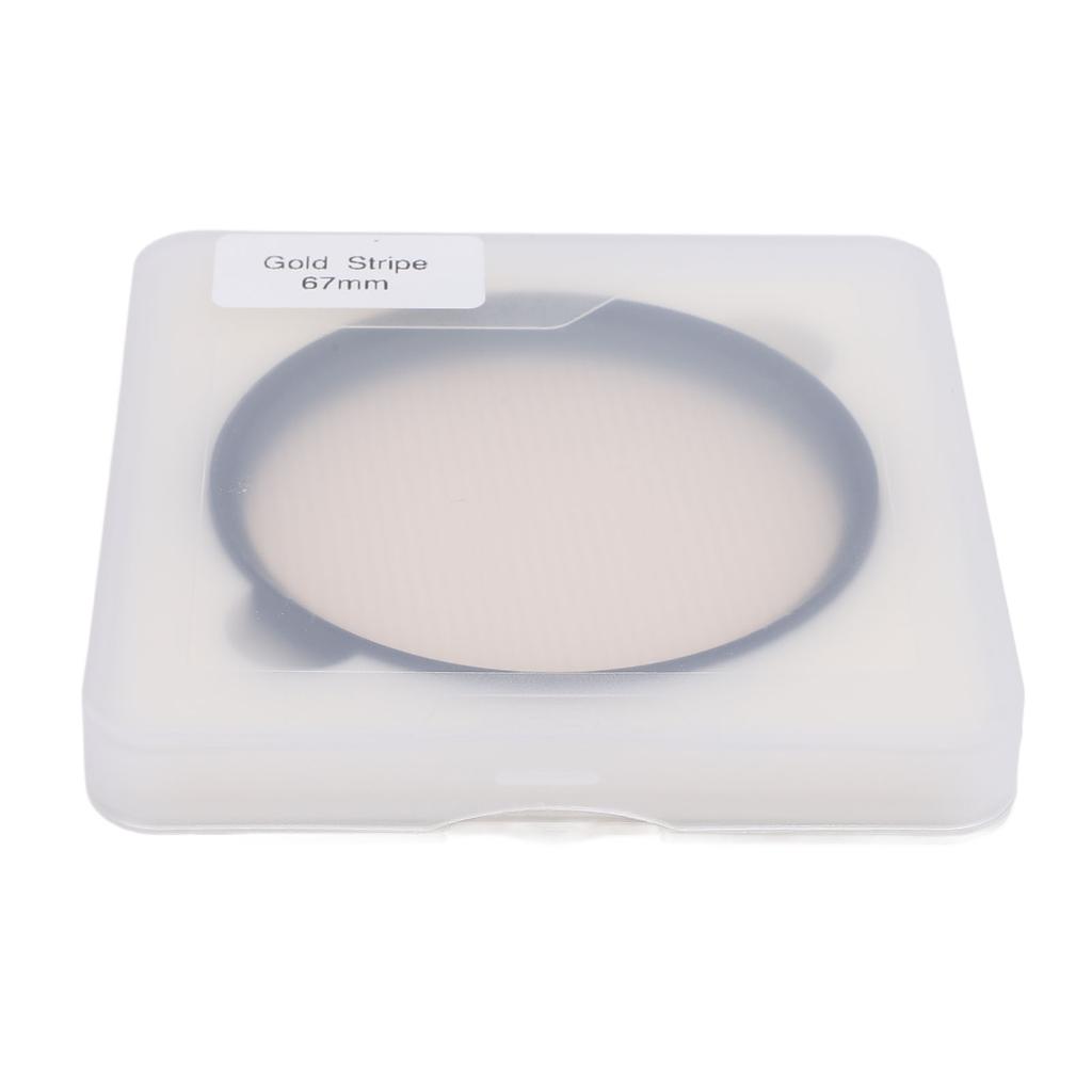 Camera Streak Filter 67mm Optical Glass Streak Special Effect Lens Filter with Storage Box for