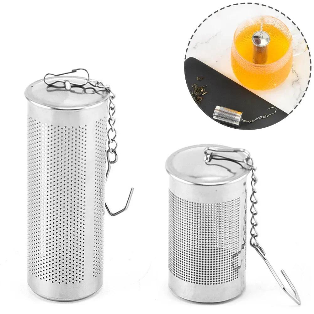

S/L Stainless Steel Tea Infuser Locking Spice Leaf Tea Ball Strainer Mesh Tea Filter Home Kitchen Accessories S