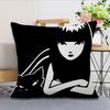 soft Comfortable Pillow Case Cartoon for Sofa Living E-Emily Room The Home Strange office Decor Cool Protective Covers