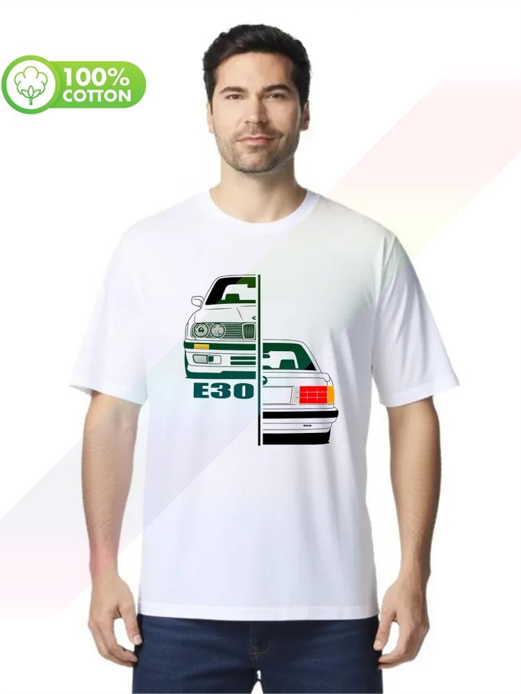 100% cotton round neck heavy weight men's T-shirt E30 CLASSIC LEGEND FINE ART GRAPHIC GRAPHIC D