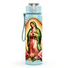 1PC Virgin Mary Guadalupe Religious Art 750ml Color Plastic Sports Water Bottle Leakproof Flip Straw Lid Suitable for Sports Office Home Use