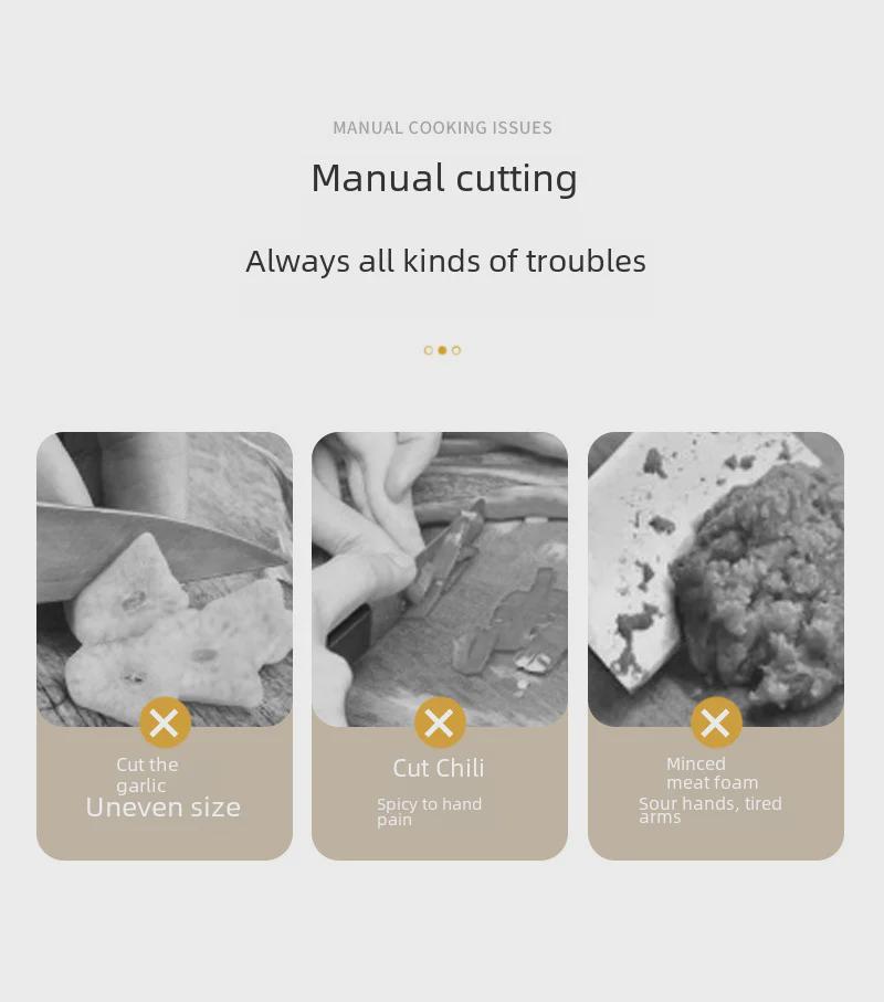 Kompakter elektrischer Fleisch- und Gemüsewolf mit Multifunktionsmixer für den Heimgebrauch