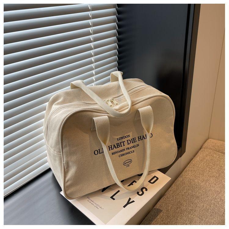 Women's Large Capacity Canvas Travel Bag - Versatile, Lightweight, Handheld Luggage