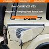 For Chery ICAUR V27 V23 Car Charging Port Rain Cover New Energy Charging Gun Magnetic Waterproof Cover Modifications Accessories