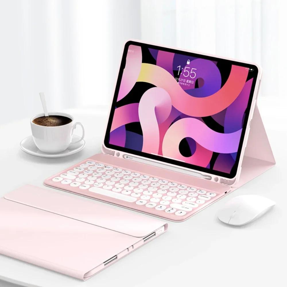 Tastaturabdeckungen für Tablets für Neues iPad 11. Generation A16 2025 Hülle mit Stifthalter für iPad 10. 9. 8. Air 6 5 4 Air 3 Pro 11 4. 3. Generation