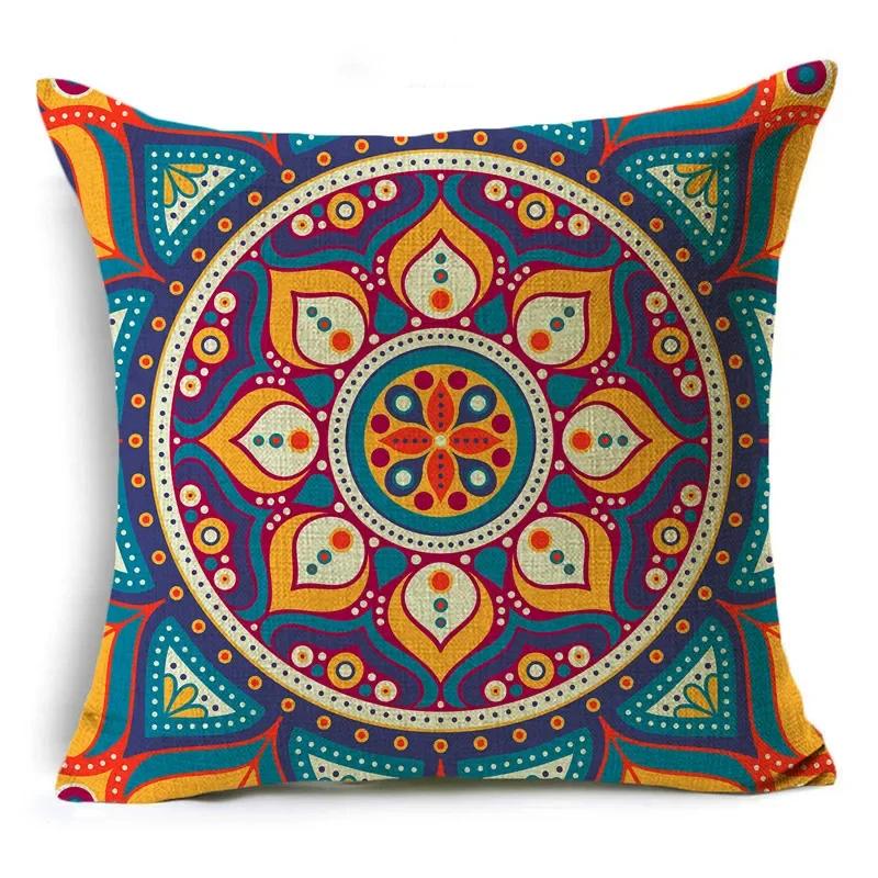 Ramadan Bohemian National Style Living Room Sofa Car Square Back Cushion 40*40Cm/45*45Cm/50*50Cm Cushion Cover