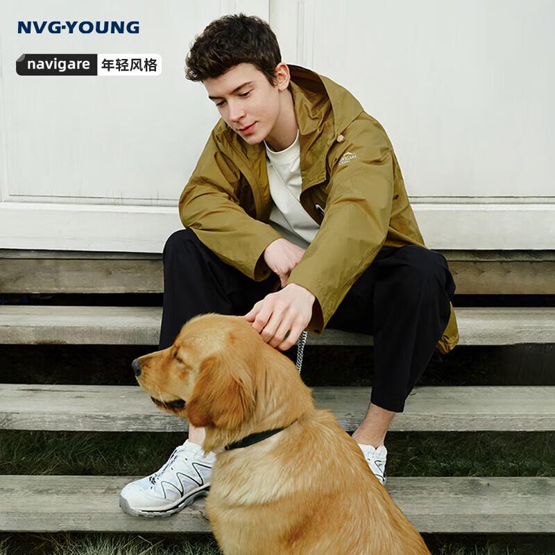 NVG·YOUNG Men s Mustard Yellow Hooded Sun Protection Jacket XL