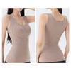 Women Sleeveless Thermal Tank Top Fleece Lined Warm Undershirts Padded Camisole Base