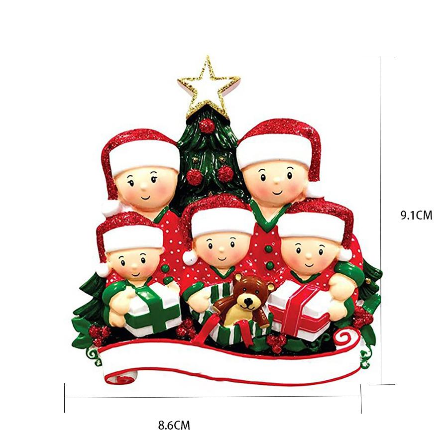 DIY Family Statue Christmas Decorations For Home Xmas New Year 2022 Christmas Decoration On Tree Ornament