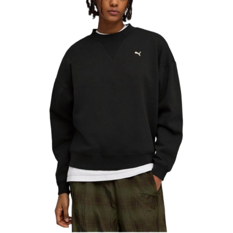 Puma Select Essentials Fleece Loose Fit Crewneck Sweatshirt Women tops 63473501