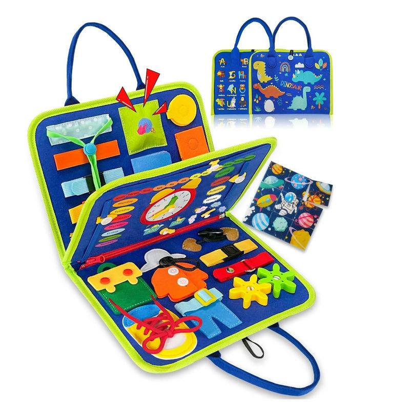 Montessori Early Education Quiet Book Hand Tear Velcro Cloth Book Baby Infant Puzzle Busy Edition Learning Board