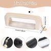 Makeup Carry Bag Zippered PU Leather for Women Clear Home Office Travel Accessories Organizer