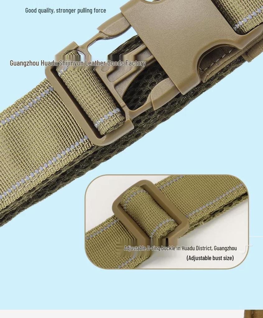 Neuer Stil Hunde Geschirr Weste Halsband für Große Rassen - Malinois, Golden Retriever, Deutscher Schäferhund, Border Collie