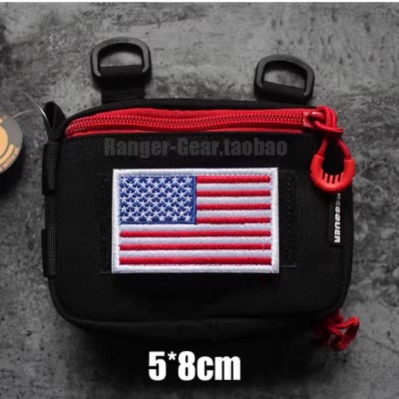 Vyšívaná vlajka Velcro náramek ruský americký německý Velcro britská morálka odznak nášivka odznak balíček nálepka