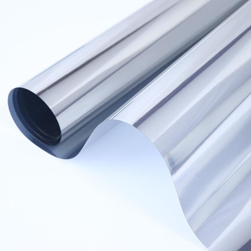 

Зеркальная односторонняя оконная пленка, отражающая, для дома, для приватности, солнцезащитная тонировочная фольга, наклейка на стекло 30cm*100cm серебряный