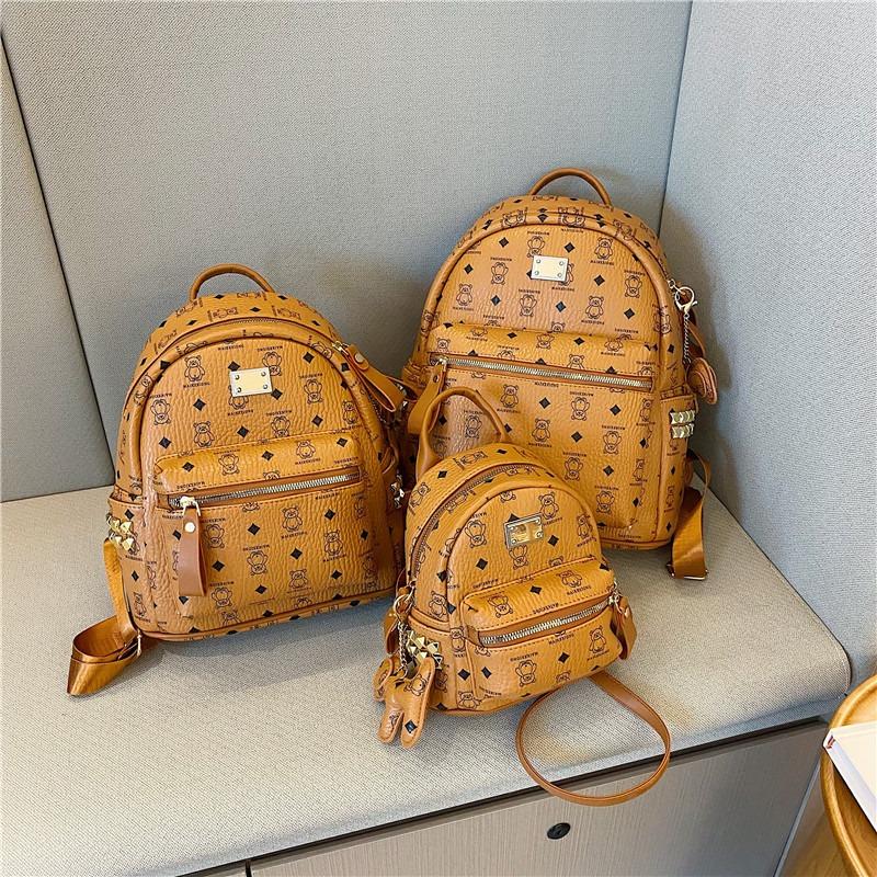 Backpack New Fashion Trend Personalized Letter Printing Large Capacity Student Bag Commuter Travel Bag