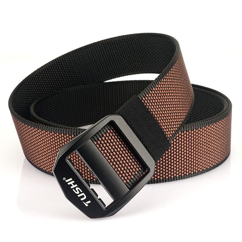 

TUSHI Nylon Day Button Canvas Belt Outdoor Casual Multifunctional Weaving 120cm