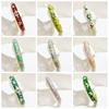 Extra Width Enamel Bangle 1cm Colorful Enamel Bangle Five Leaves Enamel Bracelet  Souvenir Gift