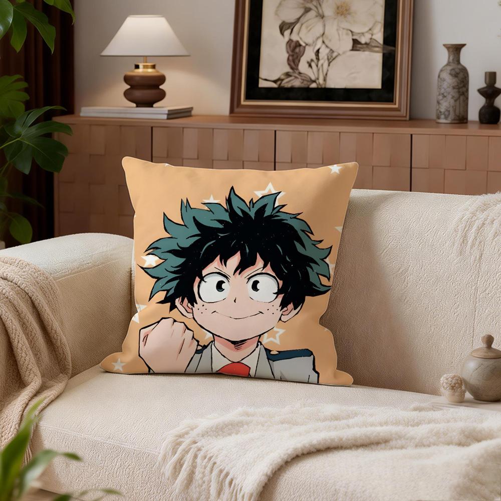 Heroic My Hero Academia Cushion Cover Cushion Cover Set 4Pcs 50x50 45x45 40x40 Pillowcase Decorative Sofa Home Decor