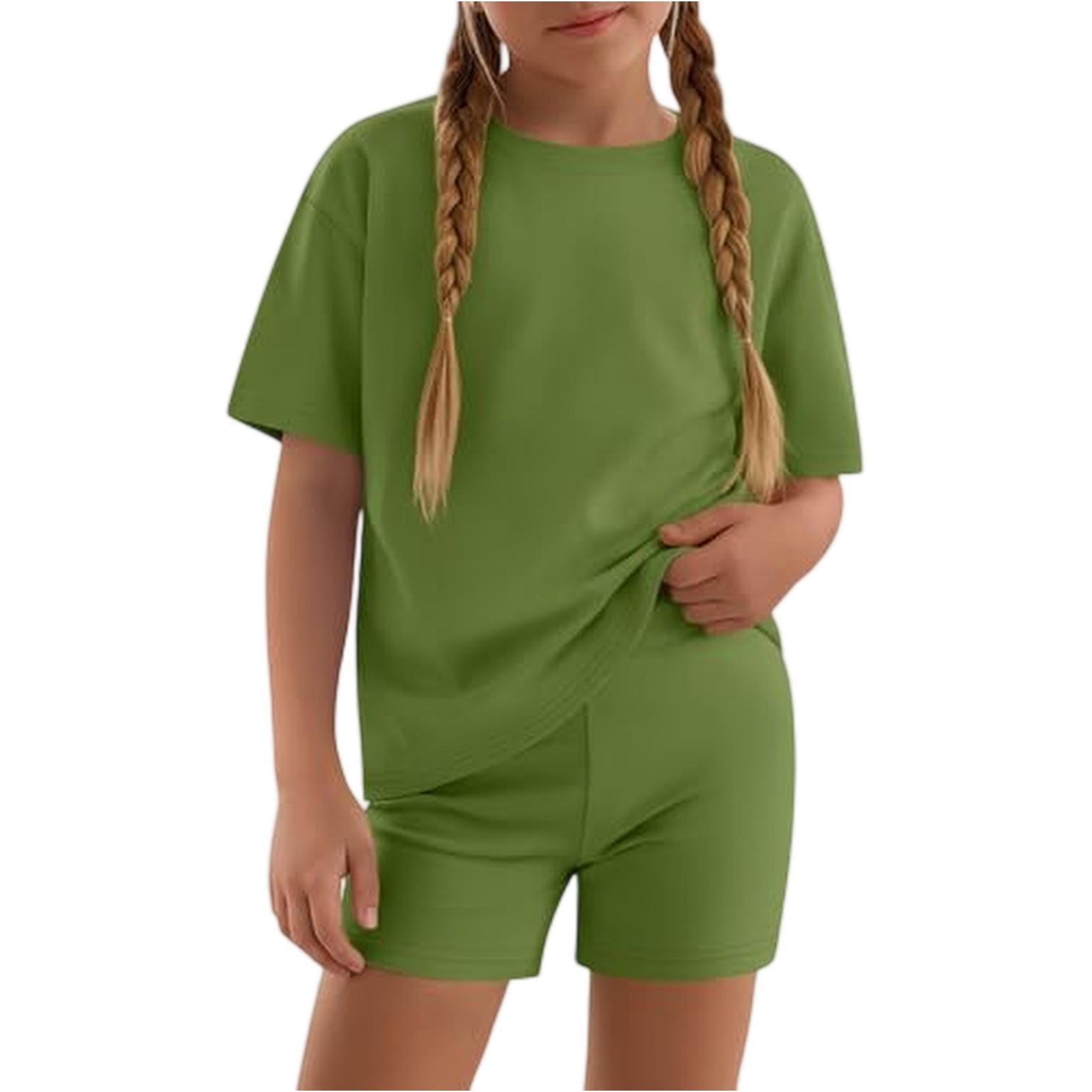 

Kid Patriotic Outfit - Short Sleeve & Shorts 2-Piece Set For Boy And Girl 100 армия зеленый