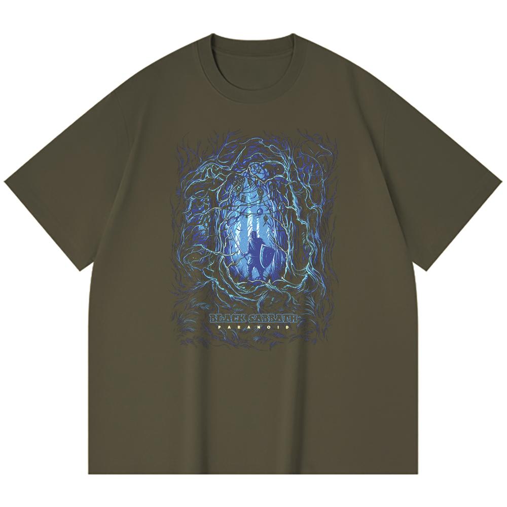 230 g/m² 100% Bavlna T-shirt Heavy Metal Rocková Kapela Tisk Populární Hudby Unisex Těžký Bavlněný T-shirt
