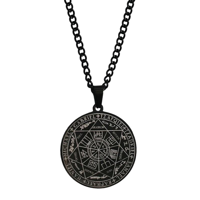 Herren Metatron Würfel Sieben Erzengel Anhänger Heilige Geometrie Siegel Salomons Anhänger Tetragrammaton Engel