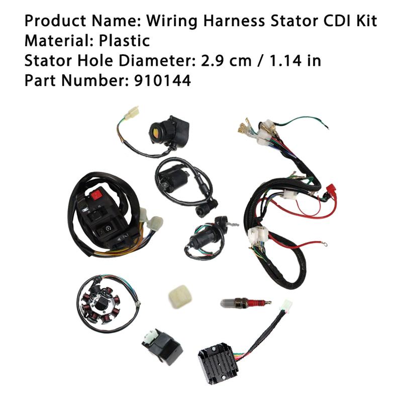 Full Set Beach ATV Wiring Harness Kit For ATV QUAD 150/200/250CC Car Truck Accessories Electric Wiring Harness Wire Loom Stator