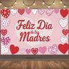 Mother's Day themed party backdrop banner in Spain, floral supplies for Mother's Day, backdrop for24