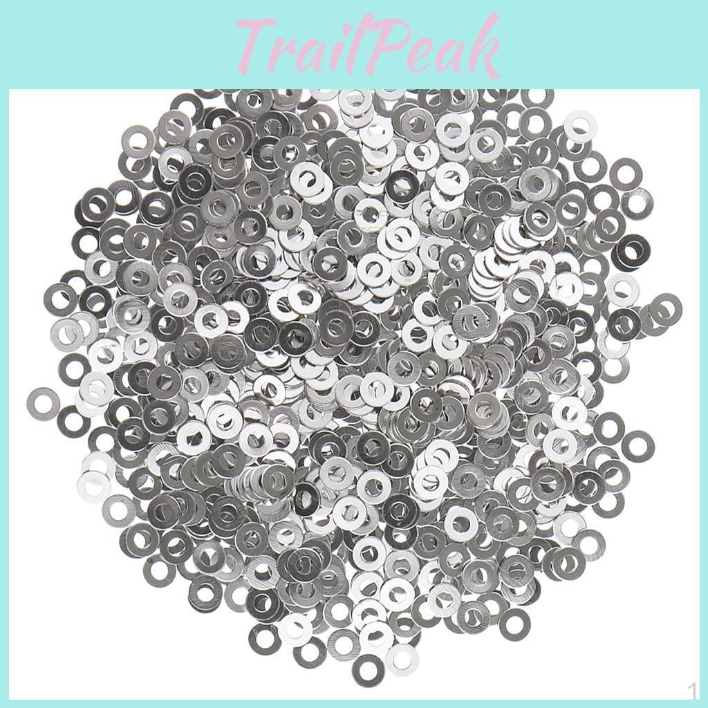 1000 Steel Professional Stainless Pieces Frameless Glasses Metric Flat Washers Tool For Repair Tiny