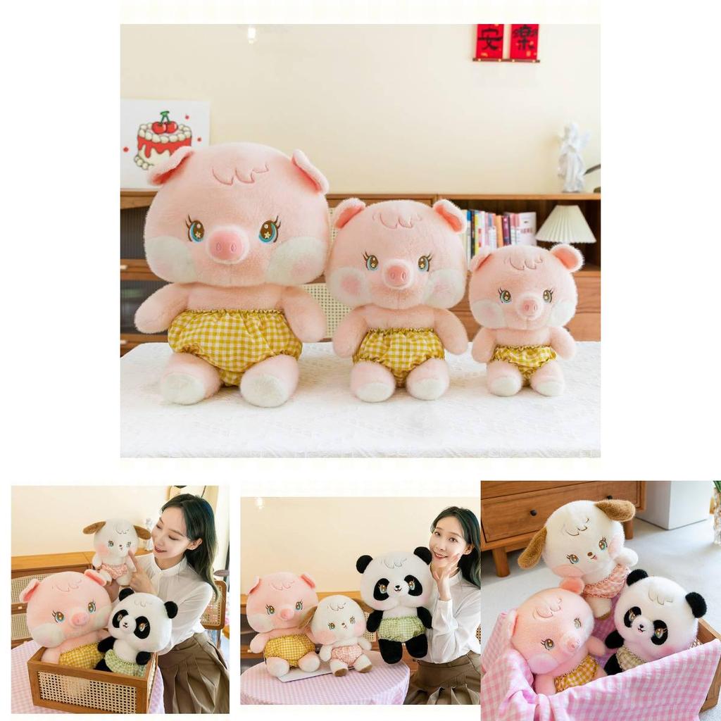 Adorable Soft Panda Pig Dog Plush Toy For Home Decor Cozy Collection 75cm