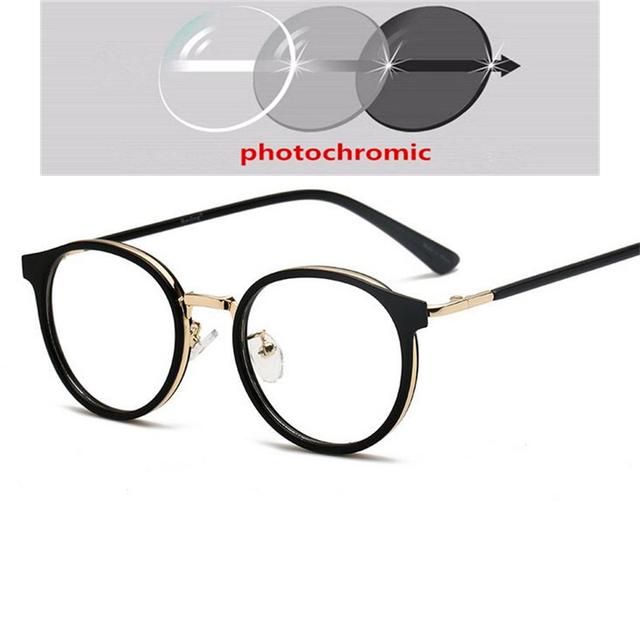 

Женские овальные очки по рецепту с блокировкой синего света для близоруких металлических студентов без близорукости, очки 0 -0,5 -0,75 до -6 Myopia -1.0