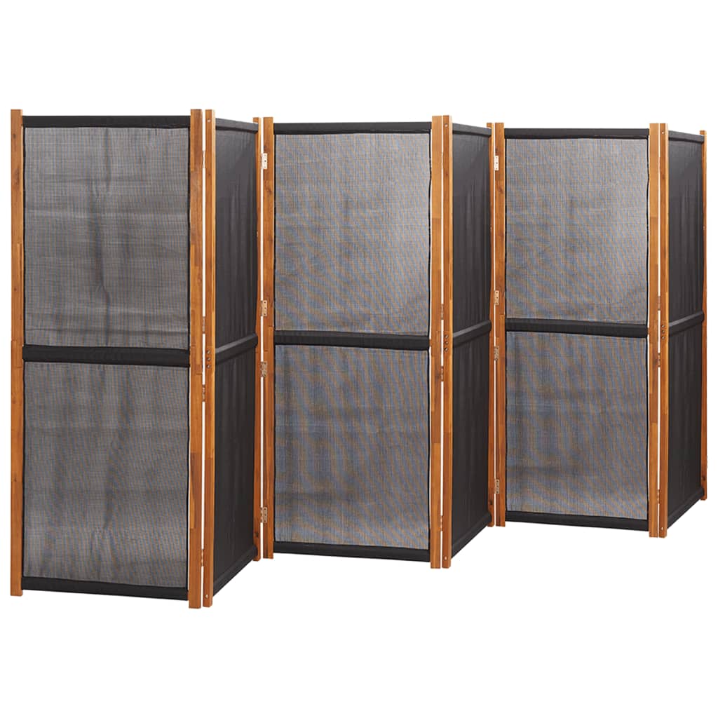 Vidaxl Parawan 6-Panelowy, Czarny, 420 X 180 Cm